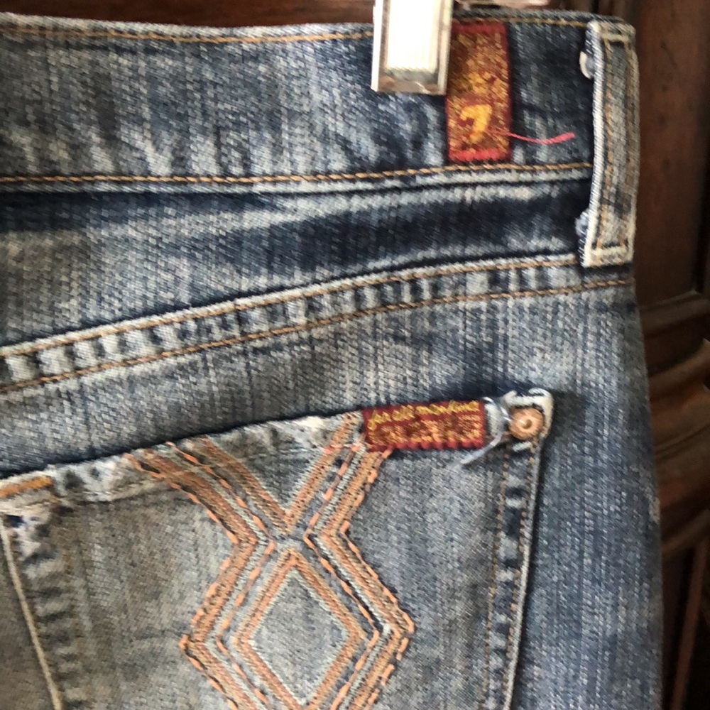 7 for all mankind jeans mini skirt, size 27. - Picture 9 of 13